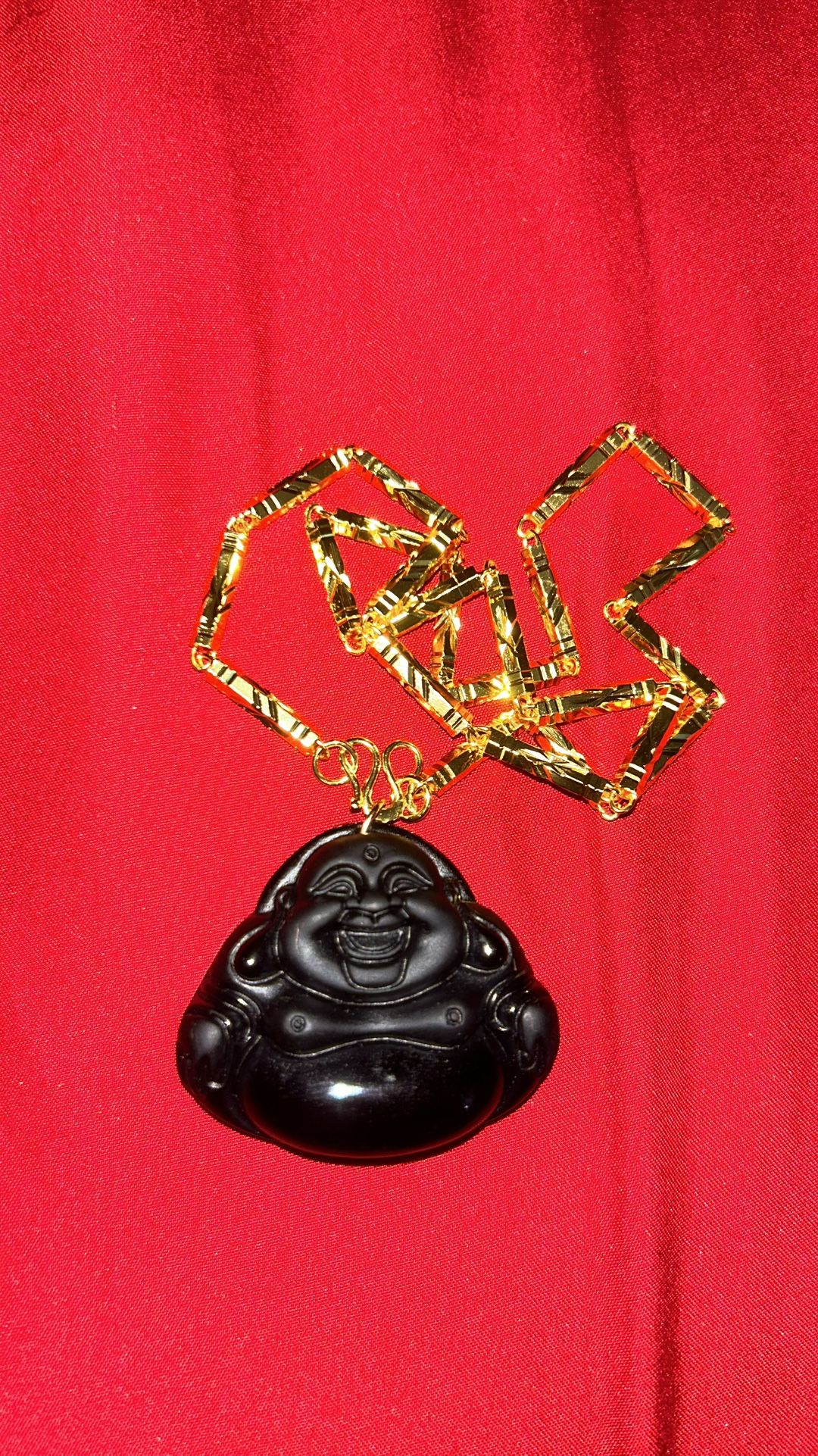24k Gold Buddha Chain