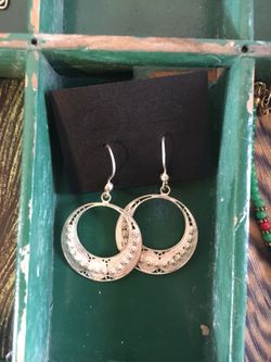 Turkish Silver Filigree Handmade Earrings