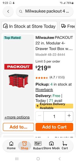 Brand New Milwaukee Packout 4 drawer $195 Pickup In Oakdale