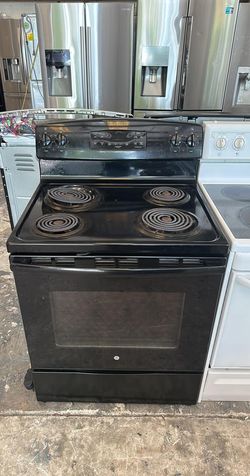 GE Electric Stove Black With Slide in
