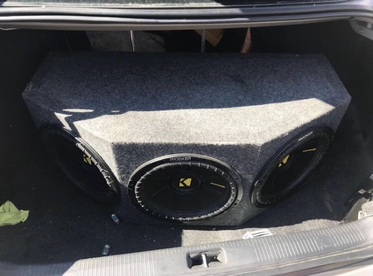 Home made Sound box With Speaker & 2 AMPS