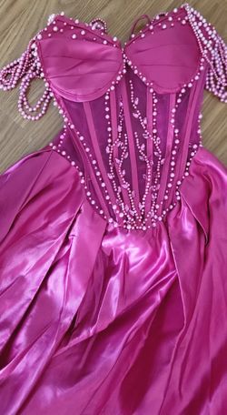 Corset Fushia Prom Dress 