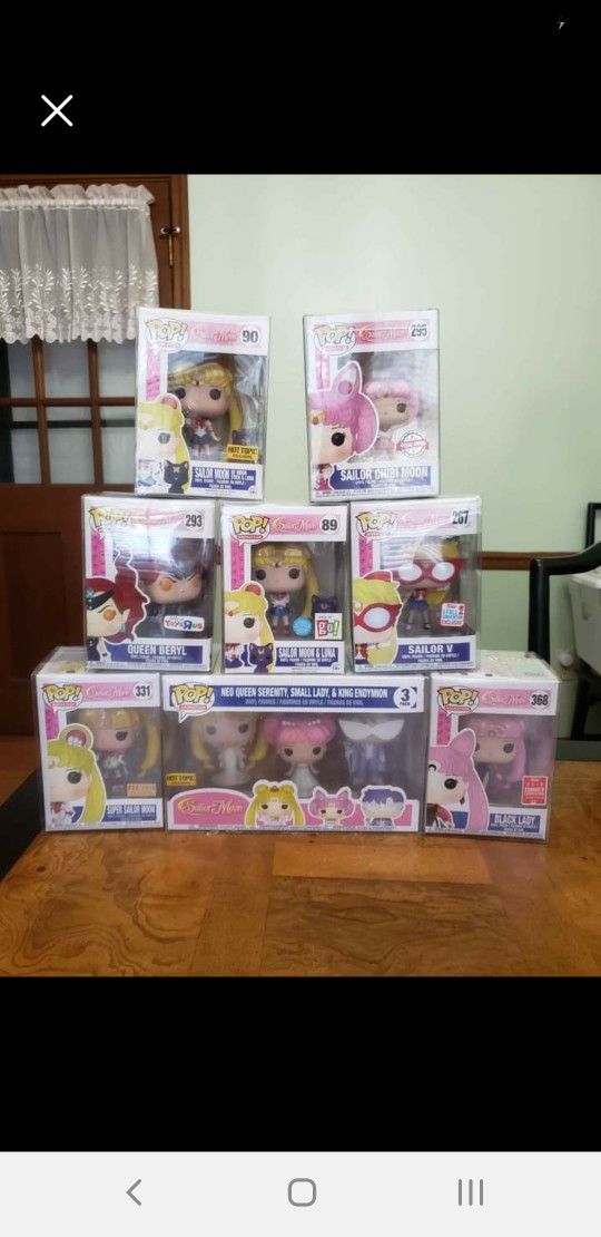 Vaulted Sailor Moon Funko Pops Lot
