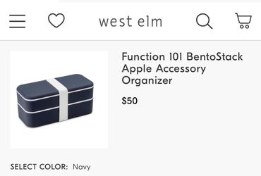 Bento stack Apple Watch Tech Organizer