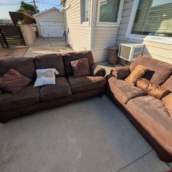 Brown Couches Sofa Loveseat 