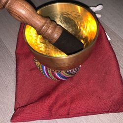 Authentic Hand-Hammered Tibetan Singing Bowl Set