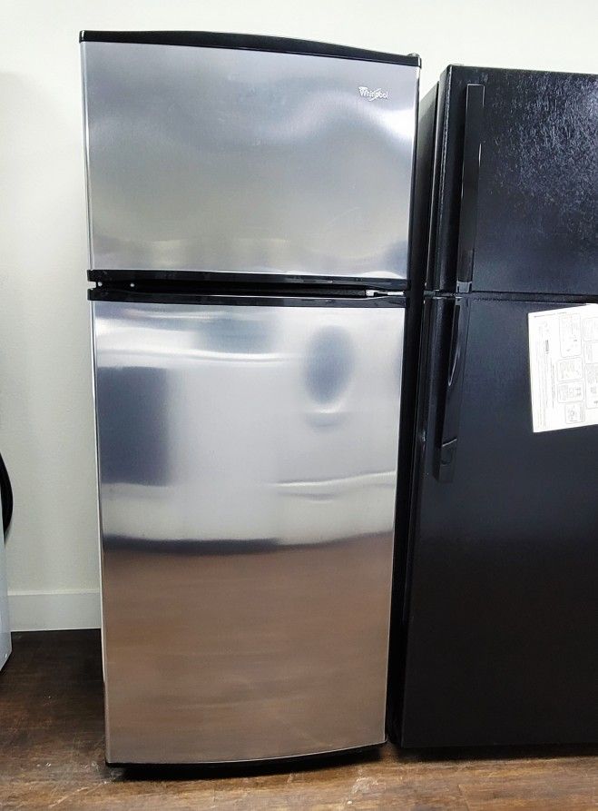 Refrigerator Whirlpool Used Stainless Steel| Fridges Freezer top| Refrigerators Top Bottom| Refrigerador Pequeño 2 Puertas| Appliances Used For Sale