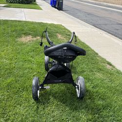 CaddyCruiser ONE V8 4-Wheel Golf Push Cart | Ultra-Lightweight Under 17 lbs | One-Click Folding. Clubs not included.