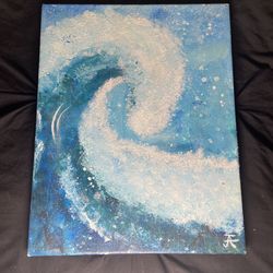 Ocean wave painting