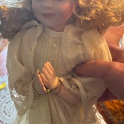 Porcelain Doll With Praying Hands $15