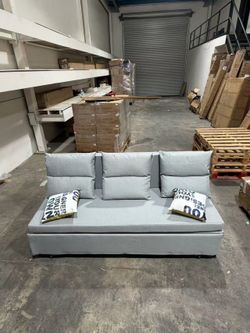 2010  Pull-Out Extendable Sofa Bed — Queen Size, Gray