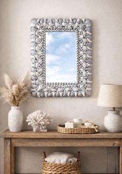 Beautiful Seashell Coastal Mirror