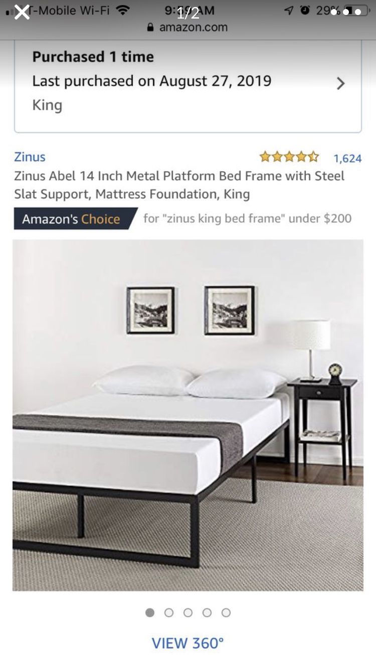 Zinus Bed Frame