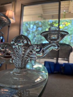 Candelabra - Fostoria. Circa early 20th century.