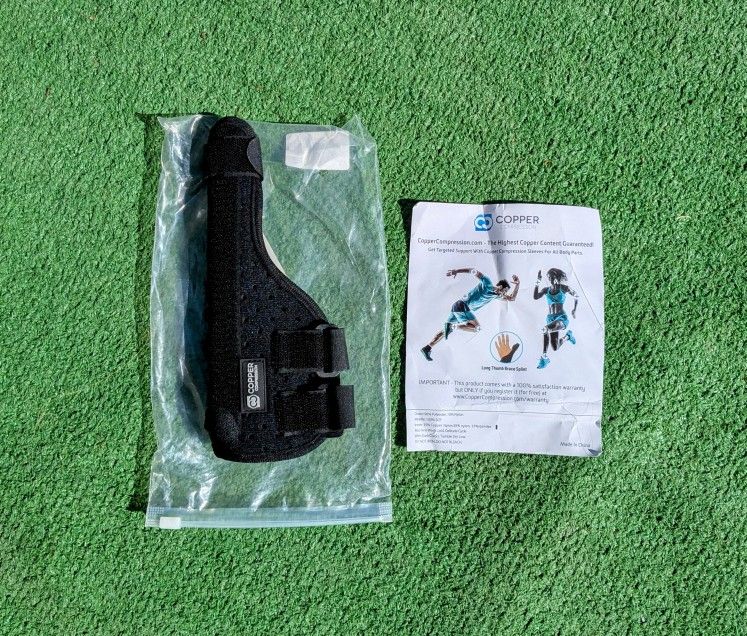 Copper Compression Universal Soft Long Thumb Wrist Brace Sleeve Pain Relief New