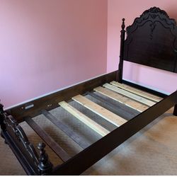 Cherry Wood Twin Bed Frame