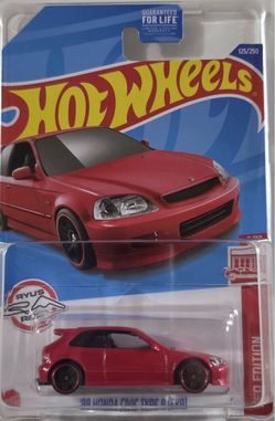 Hot Wheels '99 Honda Civic Type R (EK9) 2021 Red Edition