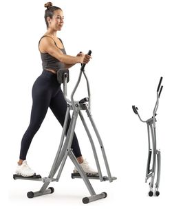 Sunny Health & Fitness Foldable Air Walk Elliptical for Cardio Exercise