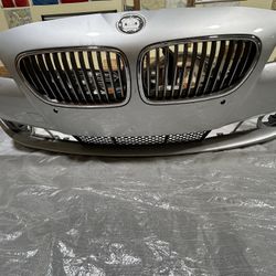 Silver BMW Front Bumper 2010-2013 5-series