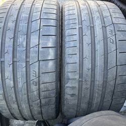 (2) 255/35R20 PAIR OF USED TIRES CONTINENTAL 50% LIFE !