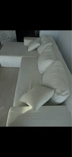 White couch barely used