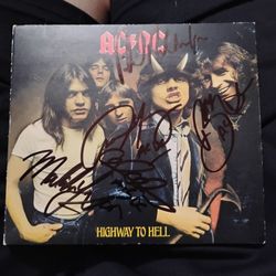 ACDC Autograph Signed Cd 