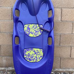 Plastic Sled 22in x 54in x 7in Purple, Sturdy, Heavy. 