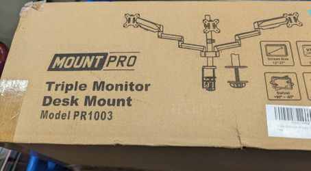 Open Box - MountPro Triple Monitor Desk Mount Model Model PR1003