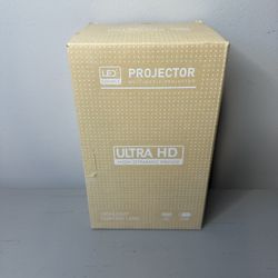 Projector 4K 1080P Support, Mini Projector Compatible With Phone, Smart On Movie