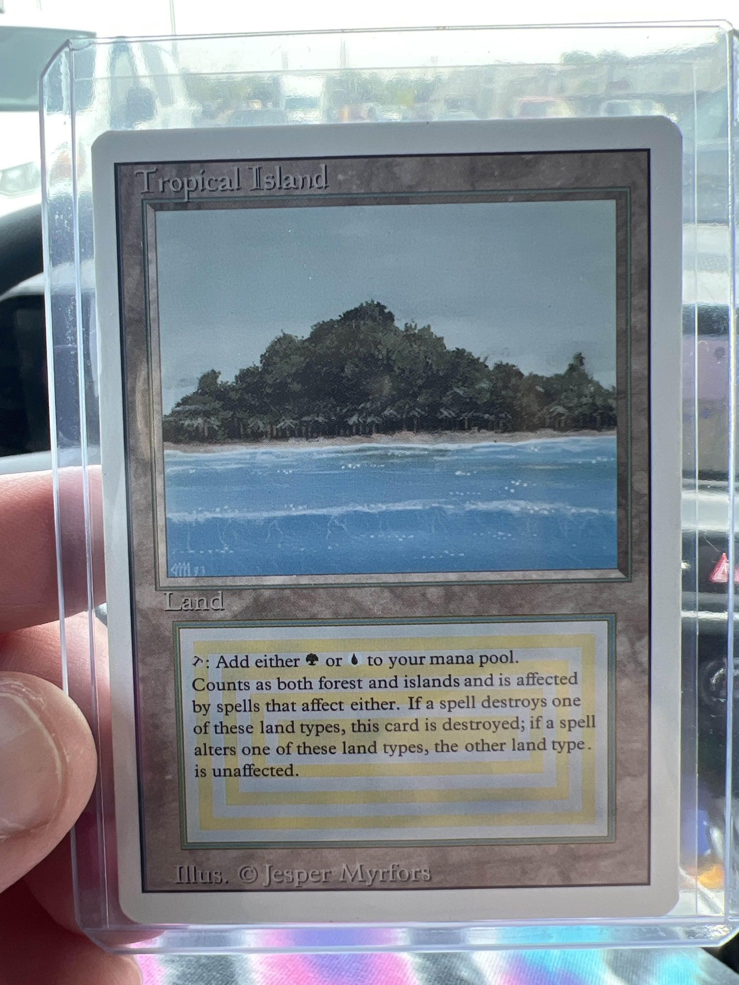 Magic The Gathering Tropical Island LP/MP Revised