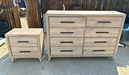 dresser and night stand