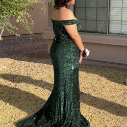Mermaid Sequin Evening Gown/Prom Dress