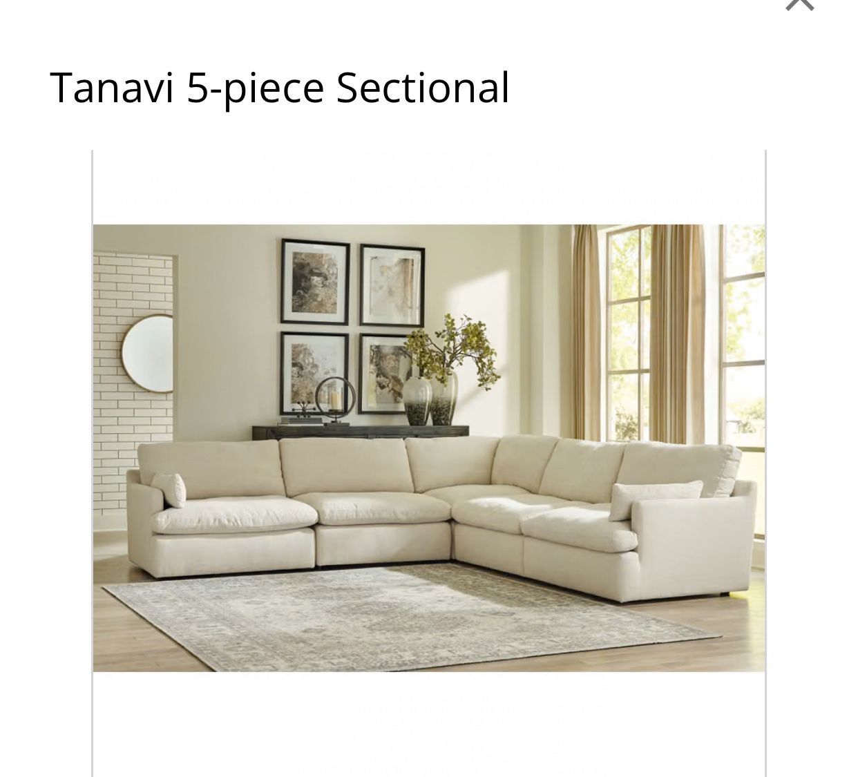Ashley Furniture Tanavi Oversized 6 Piece Sectional