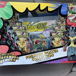 Pokemon Ascended Heroes Poster Collection Lucario Ex