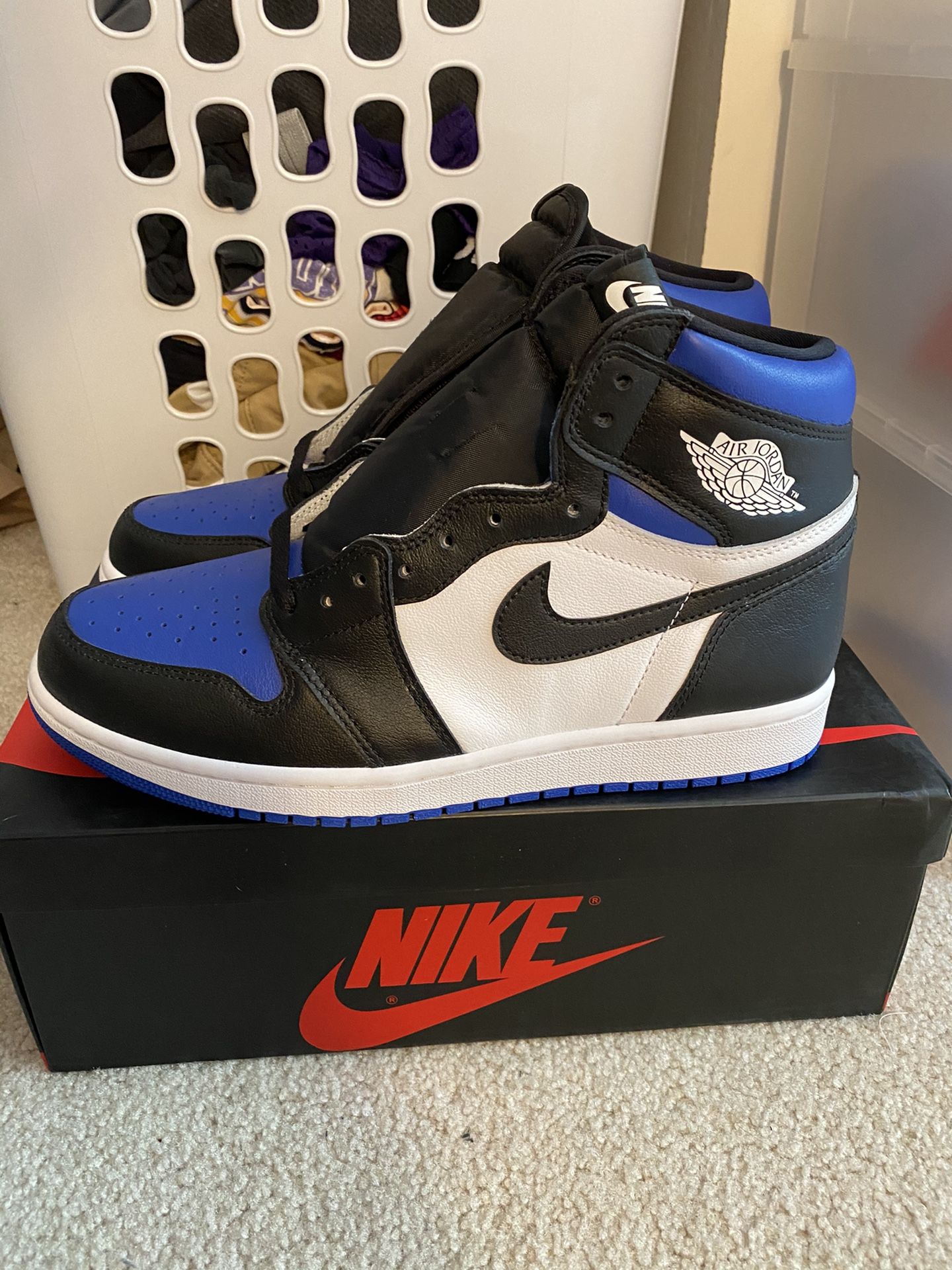 Jordan 1 Royal Toe Size 10