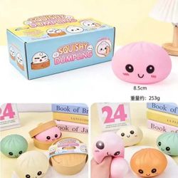 Dumplings! Mystery TPR Matte Finish Squish Squeeze 8.5cm Buns!