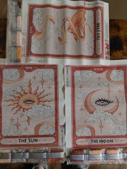 3 pack Tarot 12x16 diamond art kits