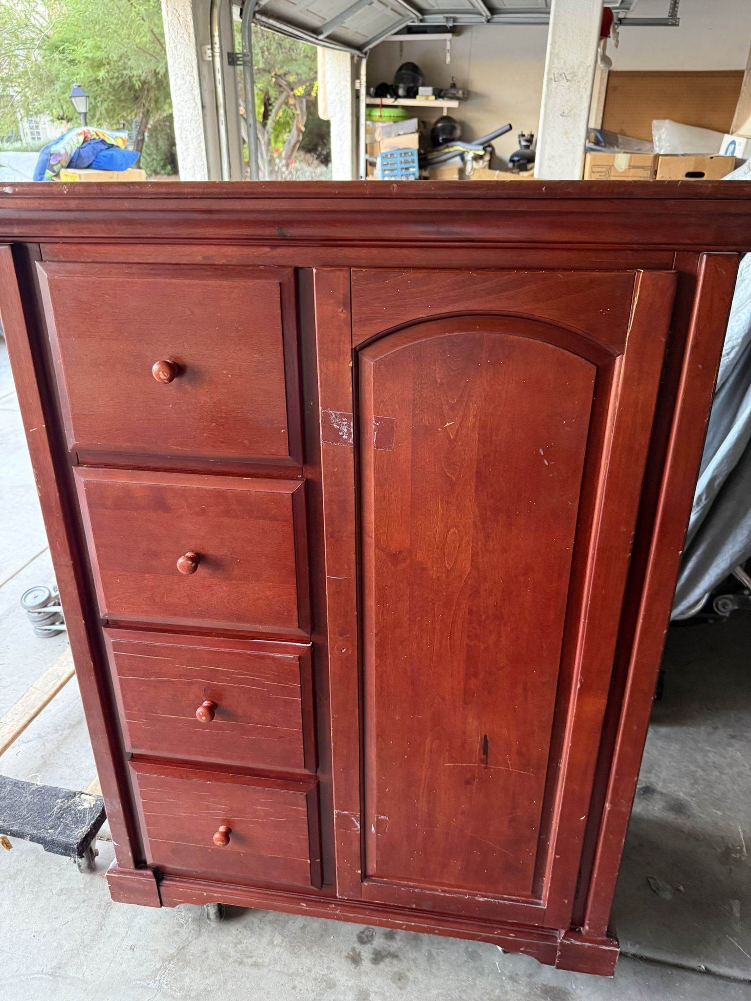 Cherrywood Armoire Dresser 