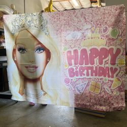Barbie Birthday Banner