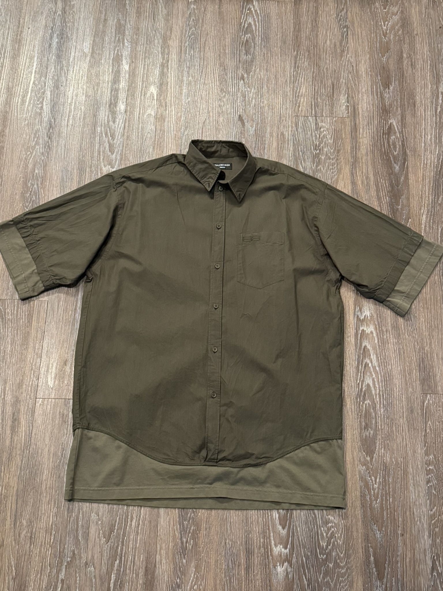 Balenciaga Layered Short Sleeve Shirt