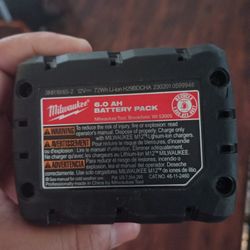 Milwaukee 6.0 Battery 