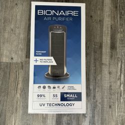 Bionaire Germ-Reducing HEPA Air Purifier with UV Technology and Permanent Air Filter Air Cleaner for
