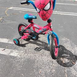 Huffy 12" Marvel Spider-Man Kids' Bike, Fits Riders 3'1" - 3'5", Red, Child, Boy's
