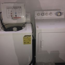 GE Stainless steel washer dryer Set