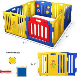 Kids zone Baby PlaypenKids 8 Play Center Yard(Fence)