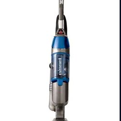 Bissell Symphony Vacuum for Hardwood and Tile Floors, 4 Pads Included, 1132A Steam mop, Grey & Blue BRANDNEW.