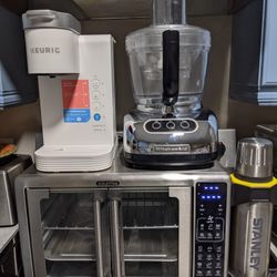 12 cup food processor, Stainless steel thermos, Keurig Pod Coffee Maker, Gourmia multi air fryer