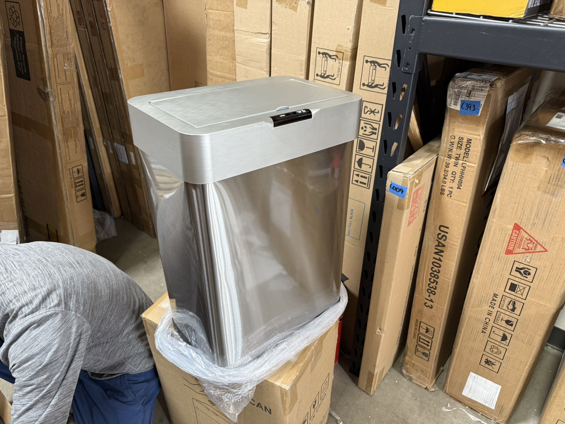 Automatic Motion Sensor Trash Can 13.2 Gallon – Stainless Steel