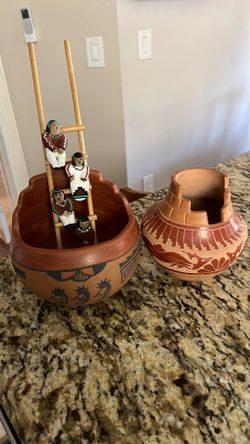 Two (2) Native American Earthen Pottery