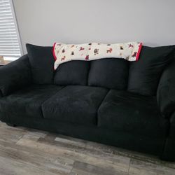 Nearly New Black Couch 